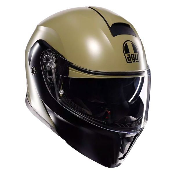 Flip Up AGV Streetmodular Matt Pastel Green Black