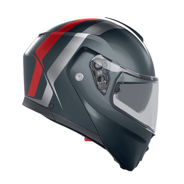 AGV Streetmodular Resia Matt Grey Silver Red
