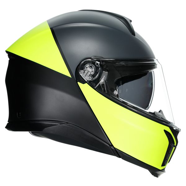 AGV Tourmodular Balance Matt Black Yellow Fluo Grey