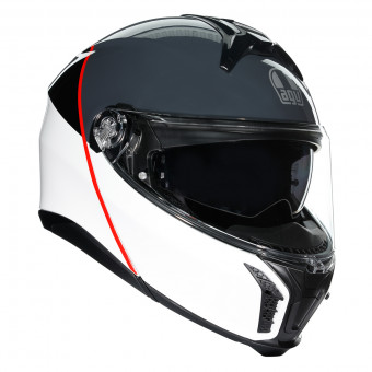 Flip Up AGV Tourmodular Balance White Grey Red