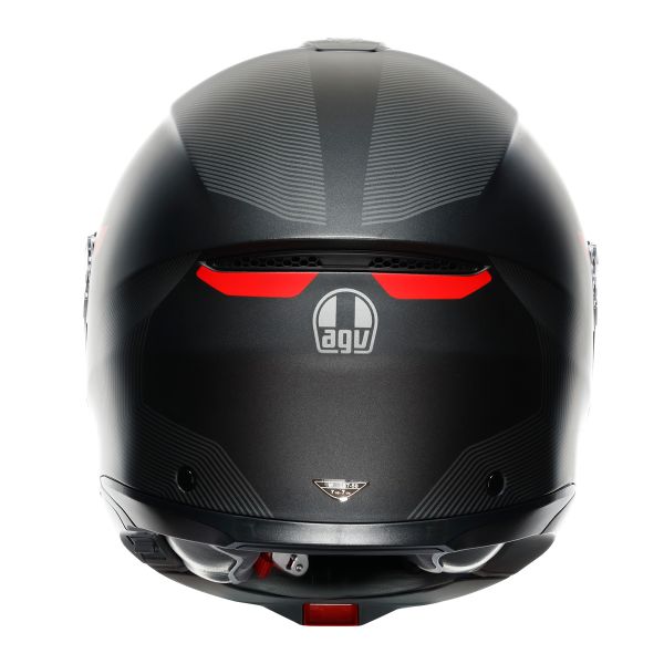 AGV Tourmodular Frequency Matt Gunmetal Red