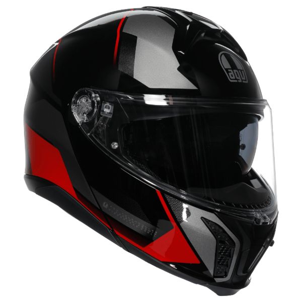 Flip Up AGV Tourmodular Perception Black Red Flip Up AGV Tourmodular Perception Black Red
