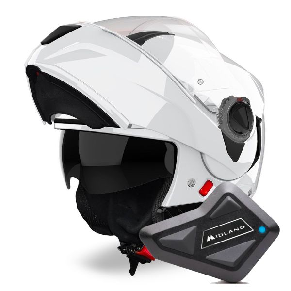 Flip Up Airoh Specktre Color White + Kit Bluetooth BT Mini Flip Up Airoh Specktre Color White + Kit Bluetooth BT Mini