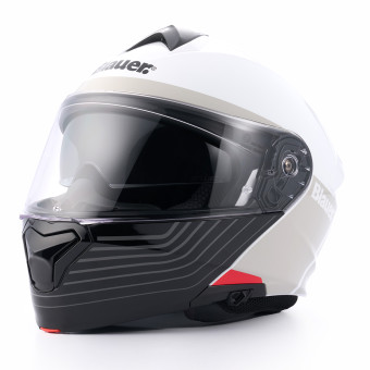 Casque Flip Up Blauer Noah Glossy White Grey
