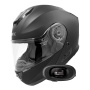 Casque Flip Up Everone M72R Matt Black + Kit bluetooth 5R Lite