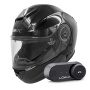 Casque Flip Up Everone M72R Shiny Black + Kit Bluetooth Lokui K30