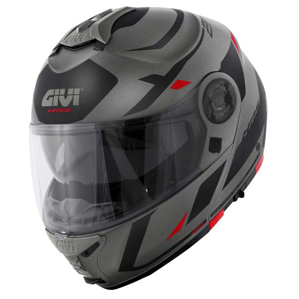 Flip Up Givi X.21 Evo F Number Matt Titanium Black Red