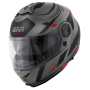 Casque Flip Up Givi X.21 Evo F Number Matt Titanium Black Red