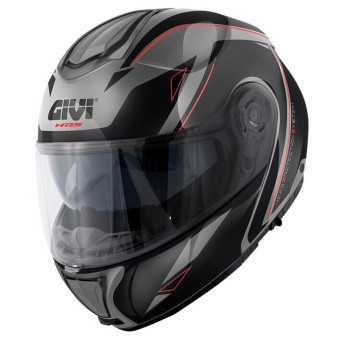 Flip Up Givi X26 Square Matt Titanium Black Red