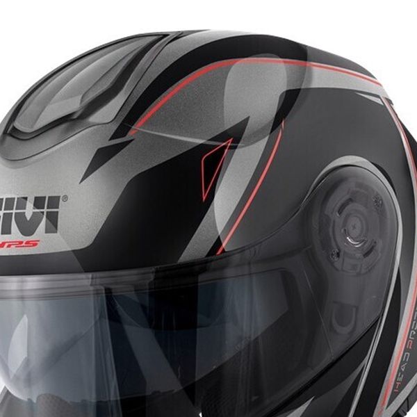 Givi X26 Square Matt Titanium Black Red