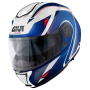 Casque Flip Up Givi X26 Square Metal White Blue Red