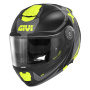 Casque Flip Up Givi X27 Dimension Matt Black Titanium Yellow