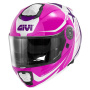 Casque Flip Up Givi X27 Dimension White Fuchsia Purple