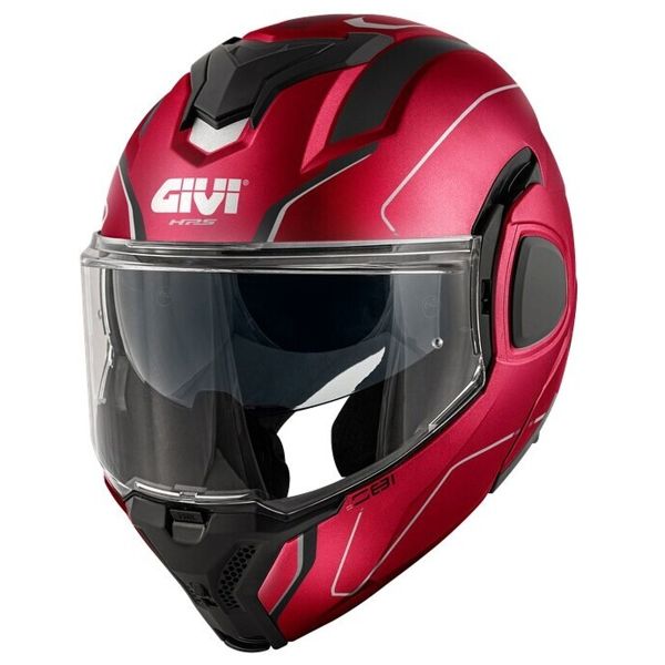 Flip Up Givi X36 Fiber Pulse Bordeaux Black Silver