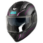 Casque Flip Up Givi X36 Fiber Pulse Matt Black Silver Fuchsia