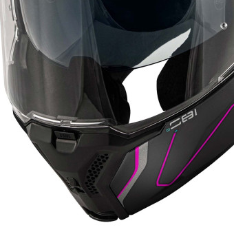 Givi X36 Fiber Pulse Matt Black Silver Fuchsia