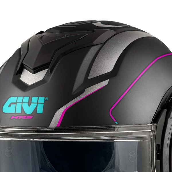 Givi X36 Fiber Pulse Matt Black Silver Fuchsia