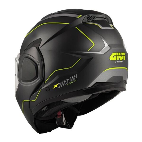 Givi X36 Fiber Pulse Matt Black Silver Yellow