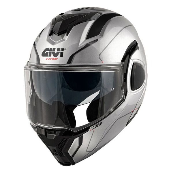 Flip Up Givi X36 Fiber Pulse Silver Black Grey