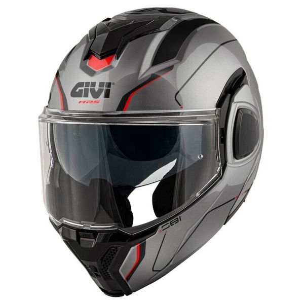 Flip Up Givi X36 Fiber Pulse Titanium Black Red