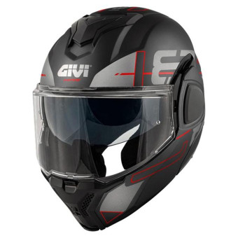 Flip Up Givi X36 Vertigo Matt Black Red