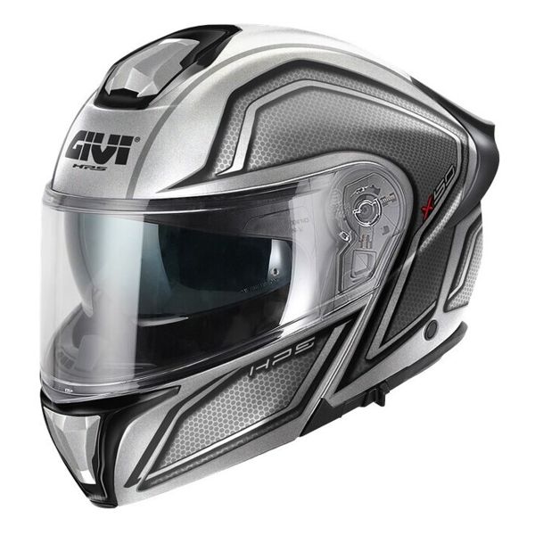 Flip Up Givi X50 Fiber Hologram Silver Black Metal Titanium Red