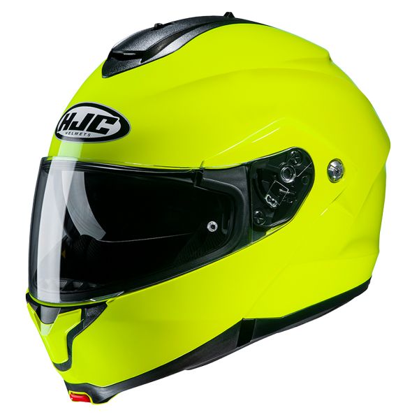 HJC C91 Fluo Green + Kit Bluetooth 5S Solo