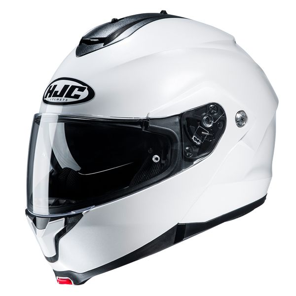 Pack Helmet + Systems HJC C91 Pearl White + Kit Bluetooth 5S