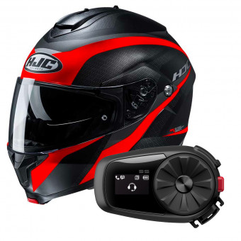 Flip Up HJC C91 Taly MC1SF + Kit Bluetooth 5S Solo