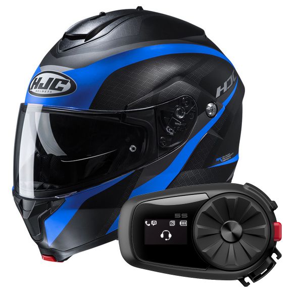 Pack Helmet + Systems HJC C91 Taly MC2SF + Kit Bluetooth 5S