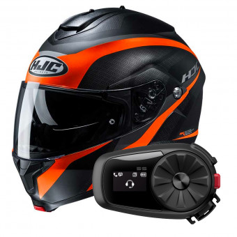Flip Up HJC C91 Taly MC7SF + Kit Bluetooth 5S Solo