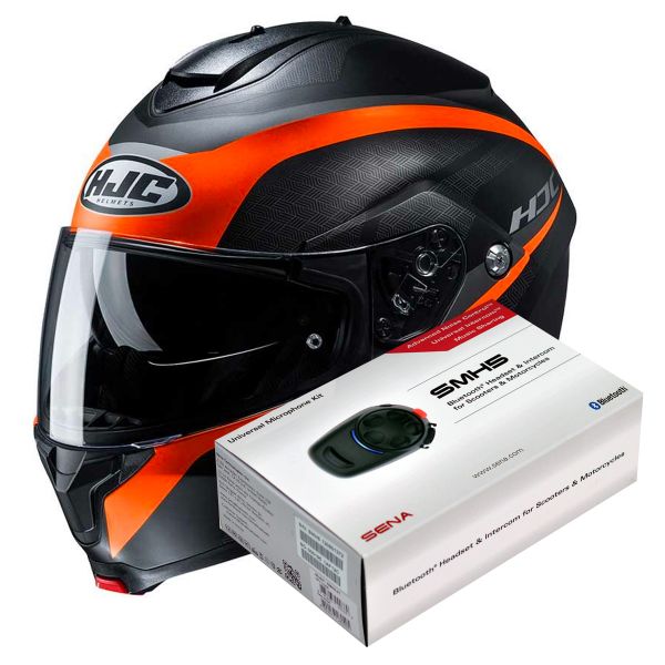 Flip Up HJC C91 Taly MC7SF + Kit Bluetooth SMH5 Solo