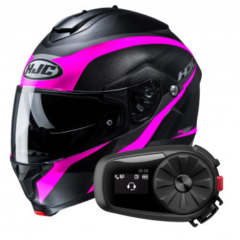 Flip Up HJC C91 Taly MC8SF + Kit Bluetooth 5S Solo