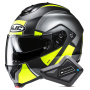 Casque Flip Up HJC C91N Jyn MC3HSF + Kit Bluetooth BT Mini