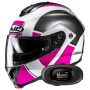 Casque Flip Up HJC C91N Jyn MC8 + Kit bluetooth 5R Lite Solo
