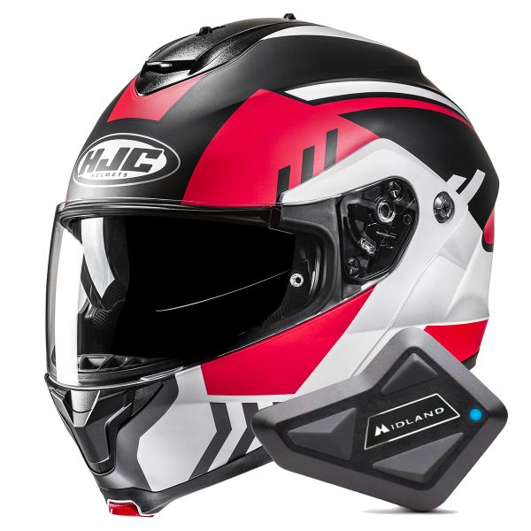 Flip Up HJC C91N Kaon MC1SF + Kit Bluetooth BT Mini Flip Up HJC C91N Kaon MC1SF + Kit Bluetooth BT Mini