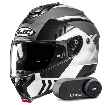 Flip Up HJC C91N Kaon MC5 + Kit Bluetooth Lokui K30