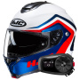 Casque Flip Up HJC C91N Nepos MC21 + Kit Bluetooth 5S Solo