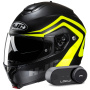Casque Flip Up HJC C91N Nepos MC3HSF + Kit Bluetooth Lokui K30