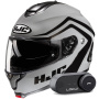 Casque Flip Up HJC C91N Nepos MC5 + Kit Bluetooth Lokui K30