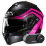 Casque Flip Up HJC C91N Nepos MC8SF + Kit Bluetooth Lokui K30
