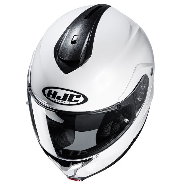HJC C91N Pearl White + Kit Bluetooth BT Mini