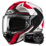 Casque Flip Up HJC F100 Bios MC1 + Kit Bluetooth 5S Solo