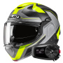 Casque Flip Up HJC F100 Bios MC3HSF + Kit Bluetooth 5S Solo