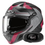 Casque Flip Up HJC F100 Bios MC8SF + Kit bluetooth 5R Lite