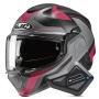 Casque Flip Up HJC F100 Bios MC8SF + Kit Bluetooth BT Mini