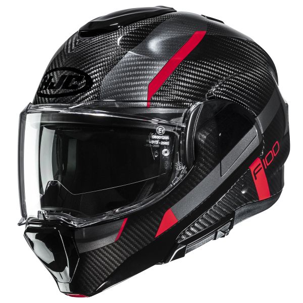 Flip Up HJC F100 Carbon Askan MC1