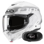 Casque Flip Up HJC F100 Hetal MC10 + Kit bluetooth 5R Lite