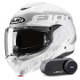 Casque Flip Up HJC F100 Hetal MC10 + Kit Bluetooth Lokui K30