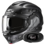 Casque Flip Up HJC F100 Hetal MC5SF + Kit bluetooth 5R Lite